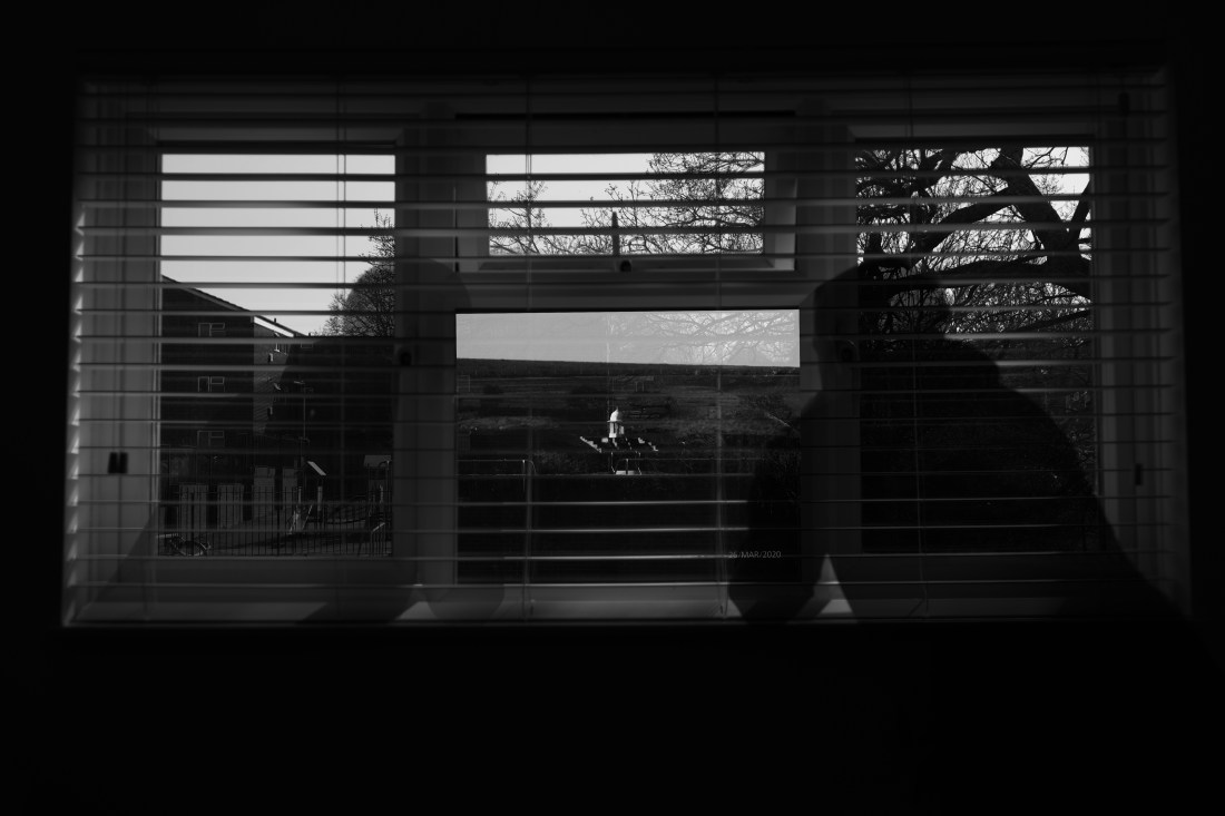 black and white home view